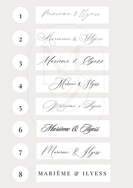 Certificat de mariage - Métallisé