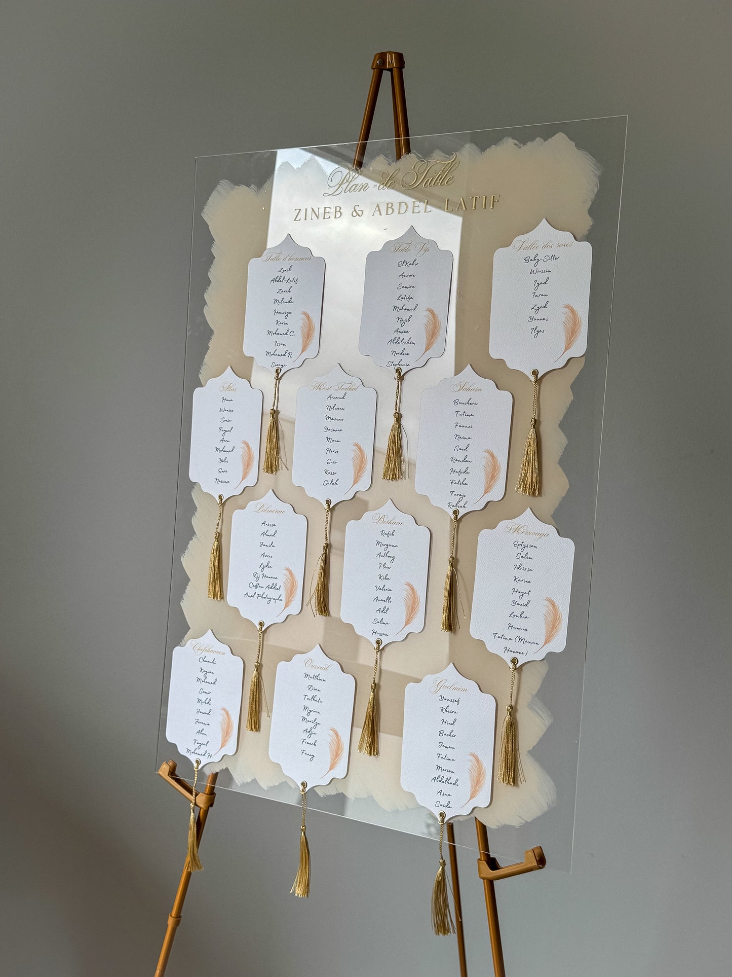 Panneau Plan de table - Orient
