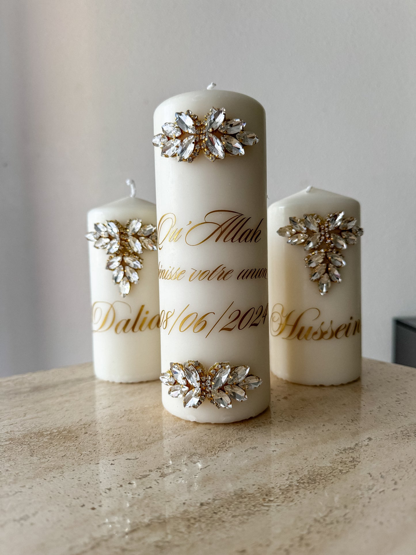 Pack 3 bougies henna