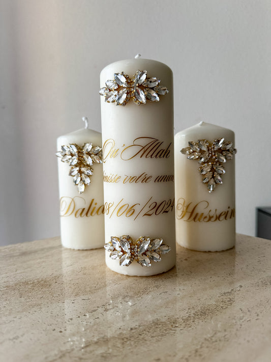 Pack 3 bougies henna