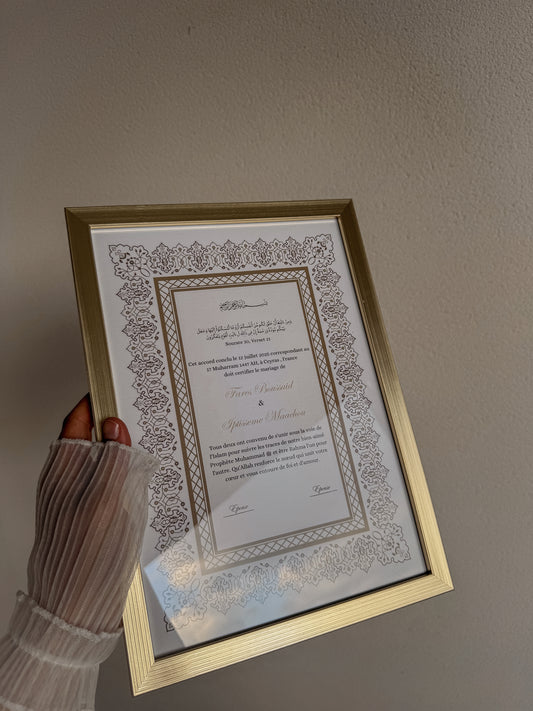 Certificat de mariage - Classique