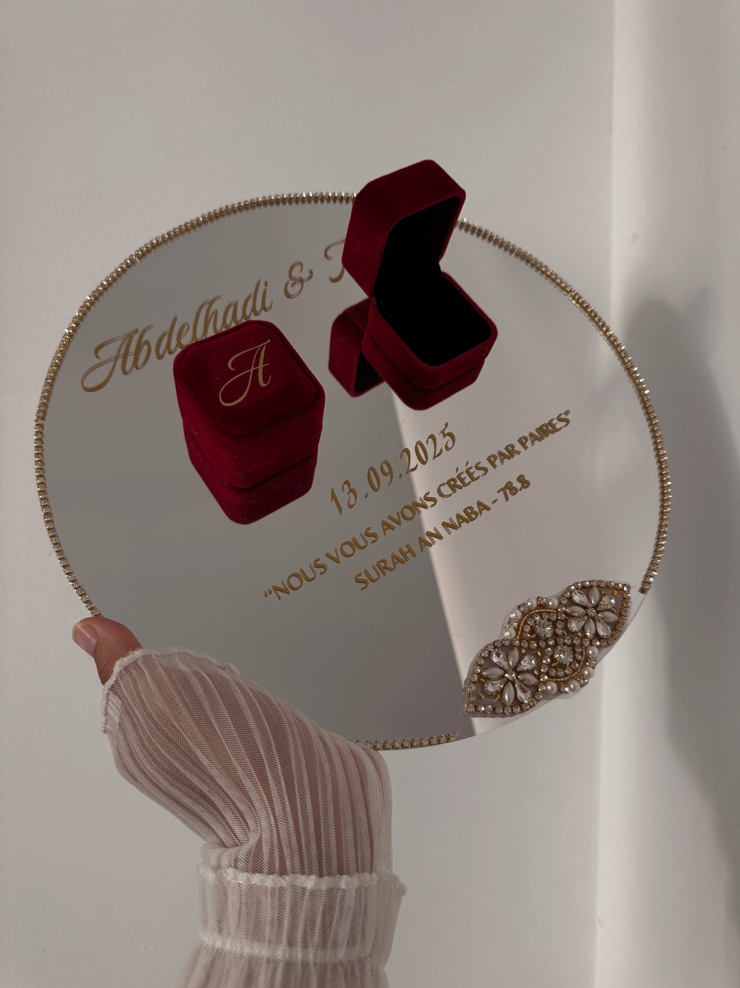 Porte alliances - Plateau miroir