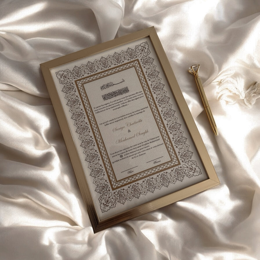 Certificat de mariage - Classique