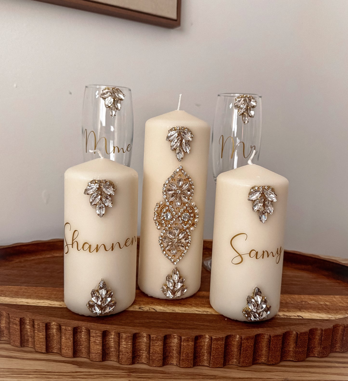 Pack Signature - 3 bougies & 2 flûtes